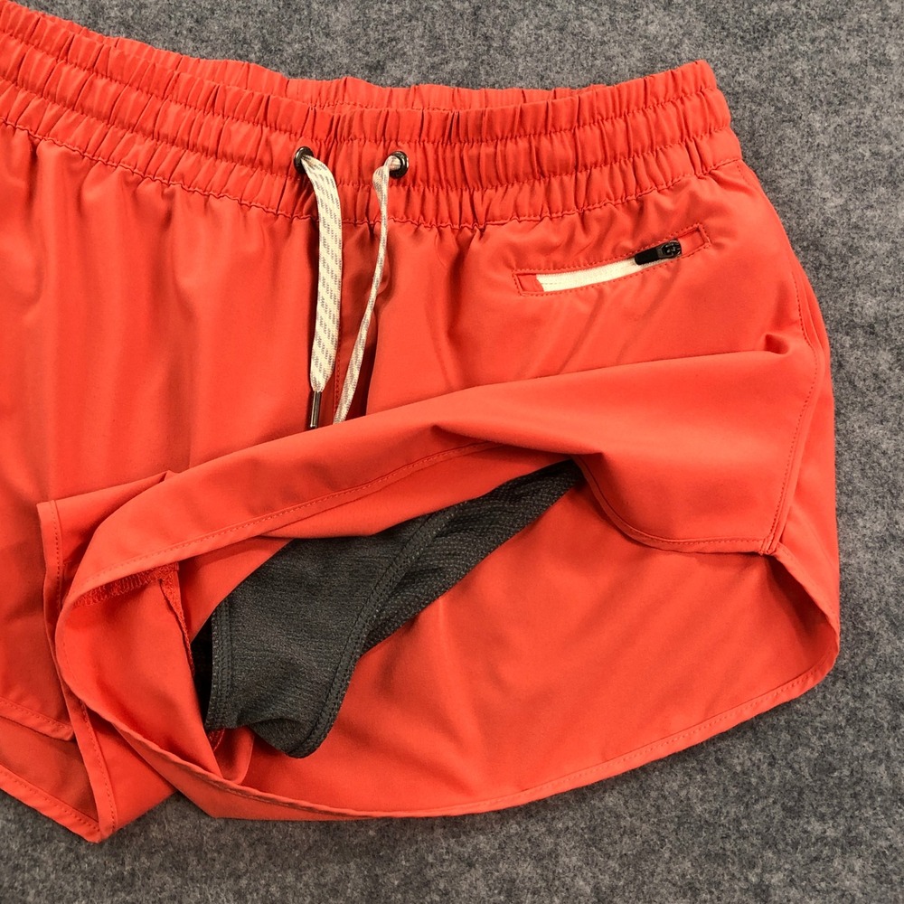 Vuori Mens Clementine Shorts L Inseam Athletic Running Orange Casual - Picture 4 of 13